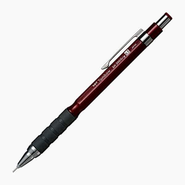 Tombow SH-300 Grip Versatil Uçlu Kalem 0.5 mm Bordo resmi