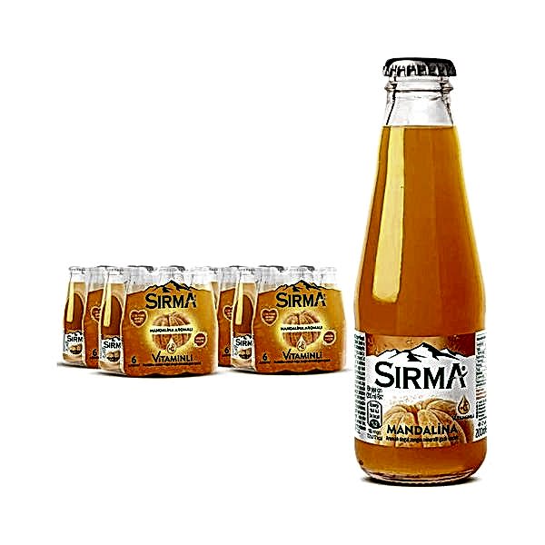 Sırma C-Plus Maden Suyu Mandalina Aromalı 200 ml (24 Adet) resmi