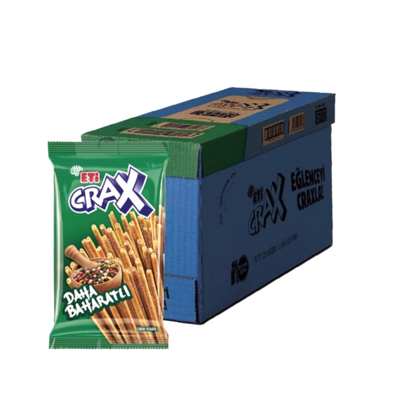 Eti Crax Çubuk Kraker Baharatlı 50 gr (20 Adet) resmi