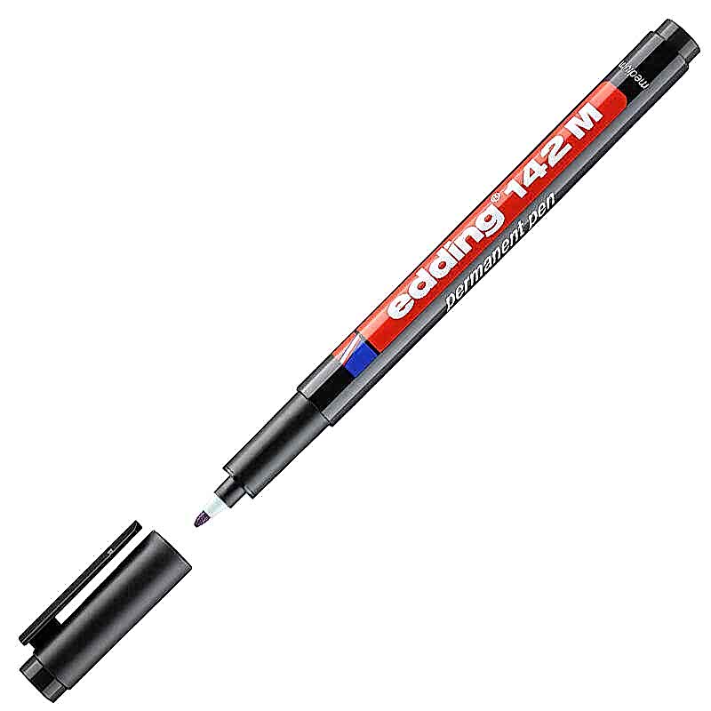 Edding 142M Permanent Asetat Kalemi 1.0 mm - Siyah