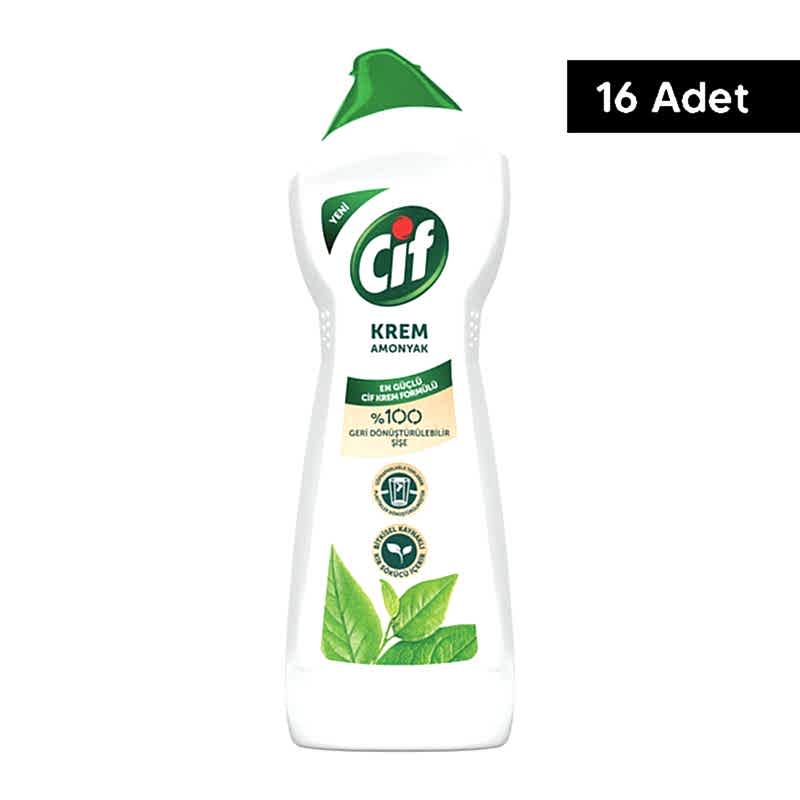 Cif Krem Yüzey Temizleyici Amonyaklı 750 ml (16 Adet) resmi