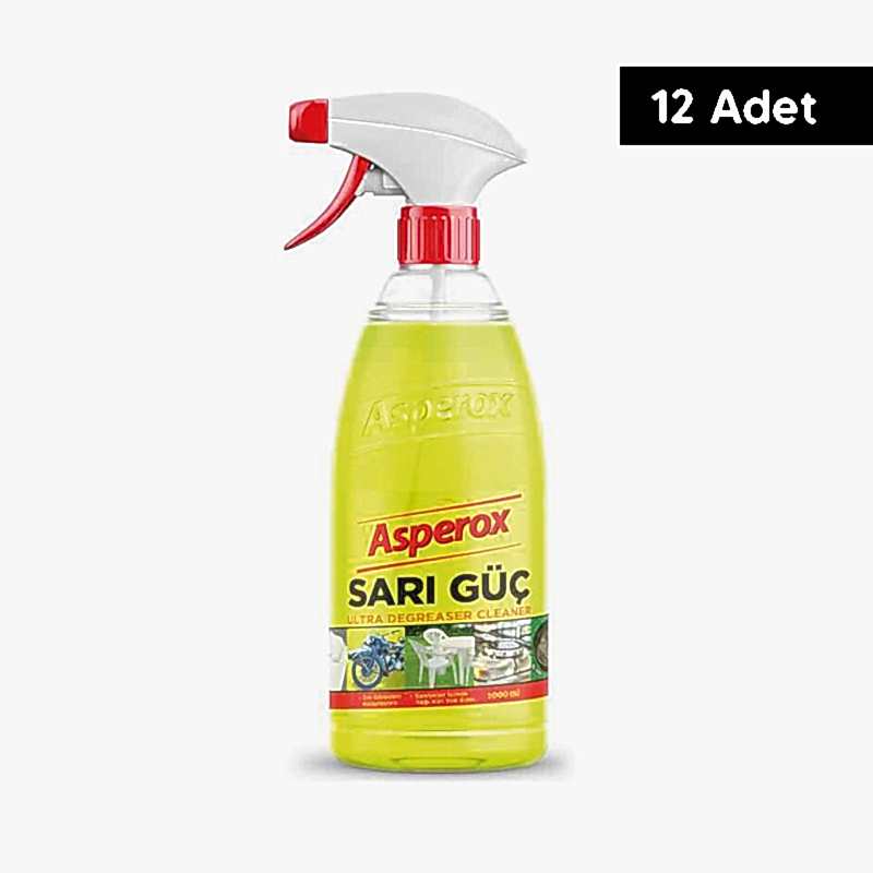 Asperox Sarı Güç Çok Amaçlı Ultra Temizleyici 1 lt (12 Adet) resmi