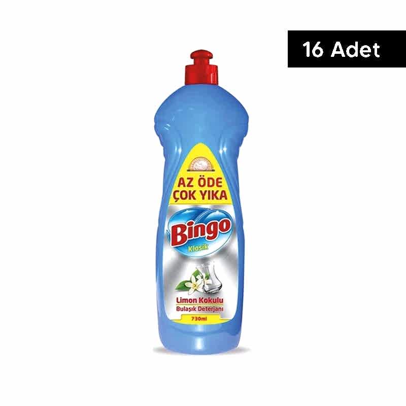 Bingo Limonlu Bulaşık Deterjanı 730 ml (16 Adet) resmi