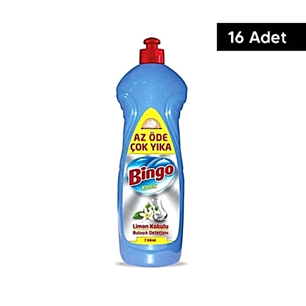 Bingo Limonlu Bulaşık Deterjanı 730 ml (16 Adet) resmi