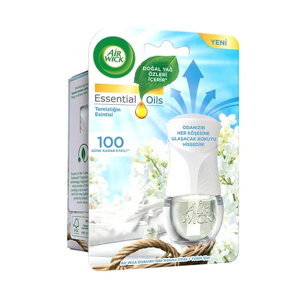 Air Wick Elektrikli Oda Kokusu Kit + Yedek Şişe 19 ml Temizliğin Esintisi  resmi
