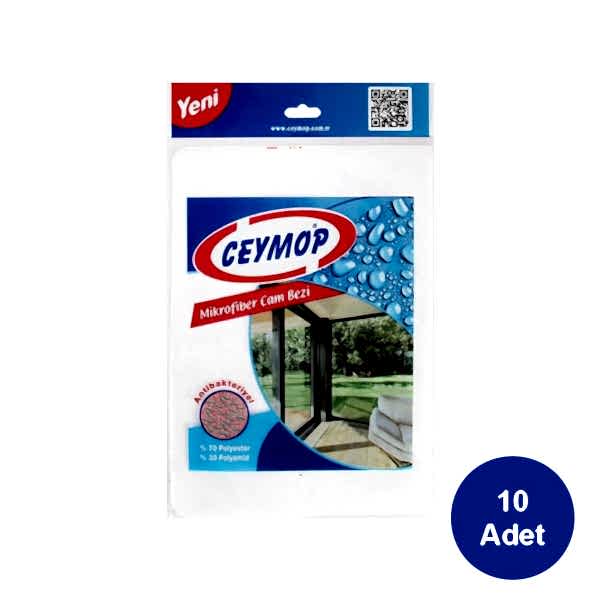Ceymop Mikrofiber Cam Bezi 26 x 36 cm TBG215 (10 Adet) resmi