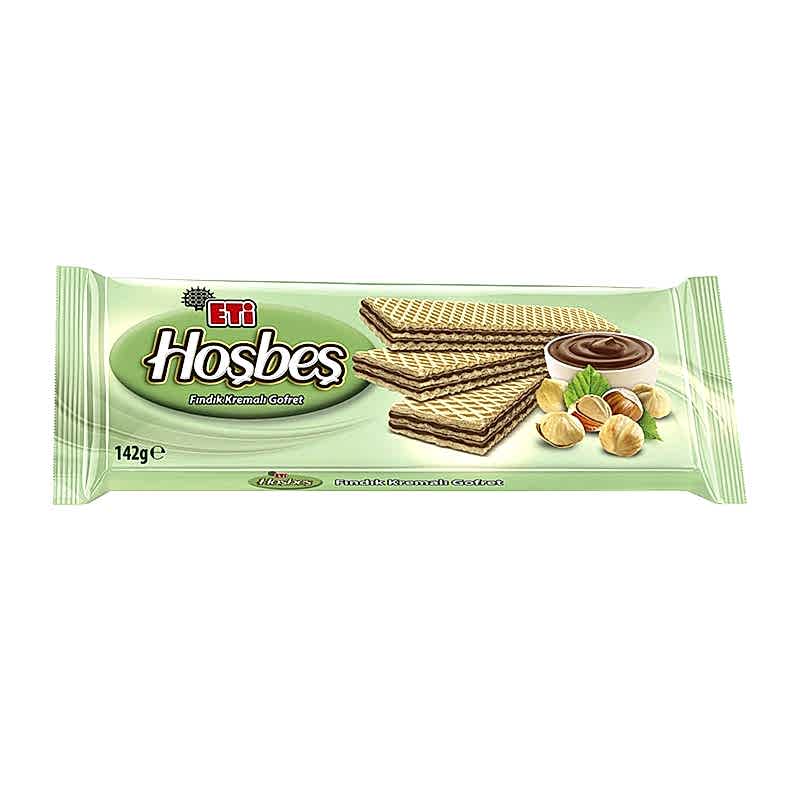 Eti Hoşbeş Fındık Kremalı Gofret 142 gr resmi