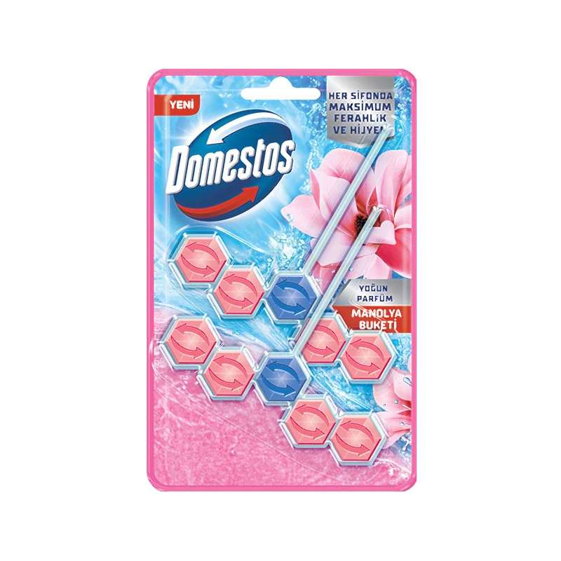 Domestos 5li Güç Klozet Bloğu Manolya 2 Adet resmi