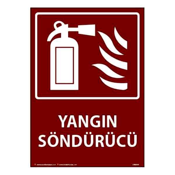 Yangın Söndürücü Uyarı Levhası 25X35 3mm U06004