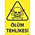Ölüm Tehlikesi Uyarı Levhası 25X35 3mm U02040, Resim 1