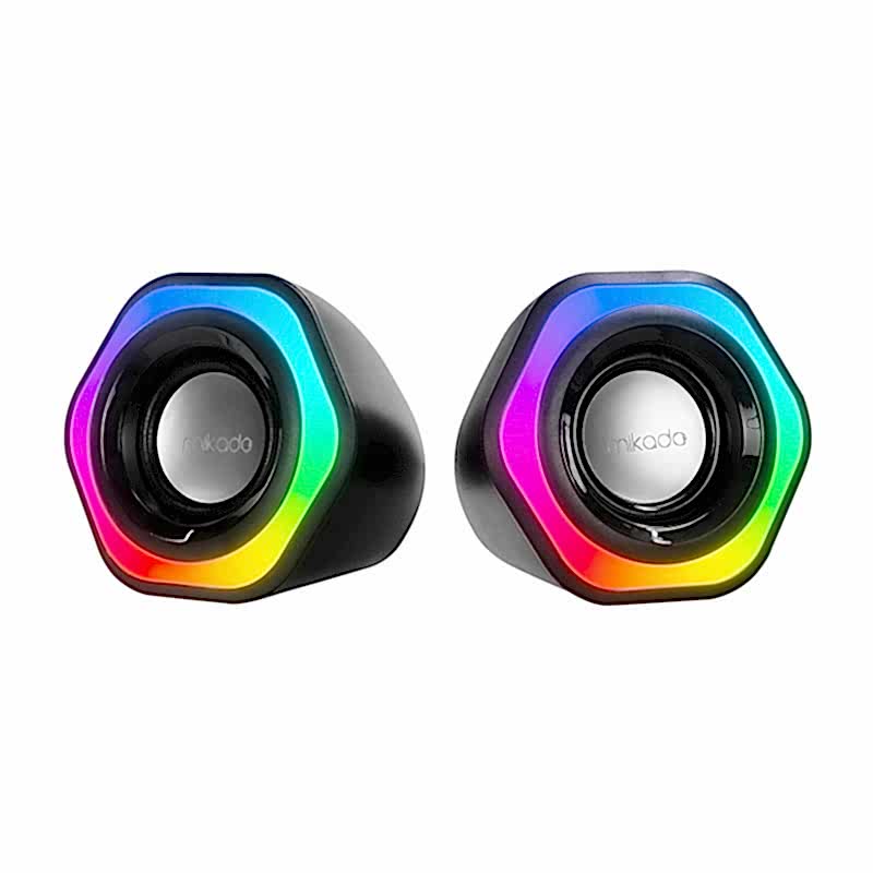 Mikado MD-176  RGB Aydınlatmalı USB Hoparlör - Siyah resmi