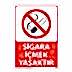 Sigara İçmek Yasaktır Uyarı Levhası 25X35 3mm U01080, Resim 1