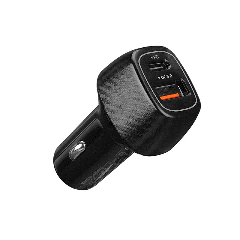S-link SL-AC51PD 36W PD 3.0 3.4A Hızlı Şarj USB QC 3.0 Araç Şarj Cihazı - Siyah resmi