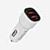 S-link SL-EC30T Type-C Kablolu 3.4A 2 USB Araç Şarj Cihazı - Beyaz resmi