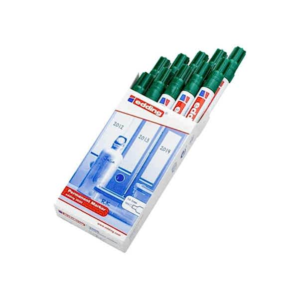 Edding 3000 Permanent Marker Kalem Yuvarlak Uç 1.5 - 3 mm - Yeşil (10 Adet) resmi