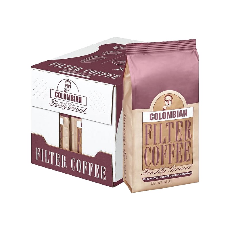 Kurukahveci Mehmet Efendi Filtre Kahve Colombian 500 g (12 Adet) resmi