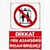 Yük Asansörü İnsan Binemez Uyarı Levhası U01116