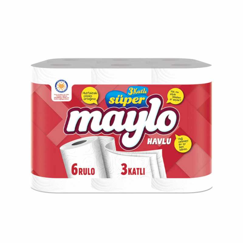 Maylo Kağıt Havlu 3 Katlı 6'lı Paket resmi