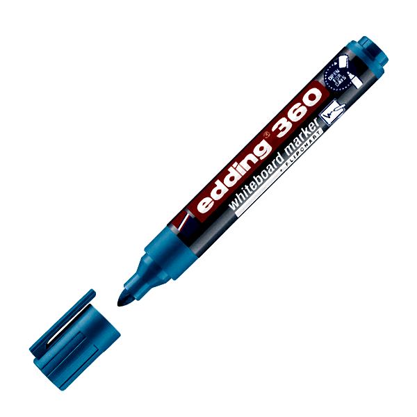 Edding 360 Beyaz Yazı Tahtası Kalemi 1,5 - 3 mm - Açık Mavi resmi