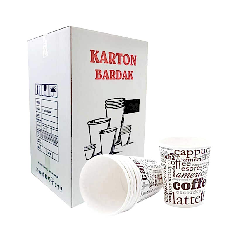 Taroks Karton Bardak 8 Oz 50 li Paket (40 Adet) resmi
