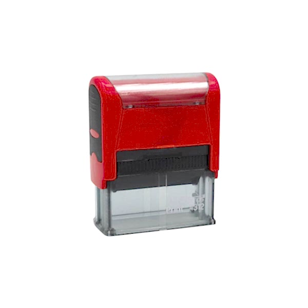 Mobi Stamps 4312 Otomatik Kaşe 18x47 mm Mavi Keçe  resmi