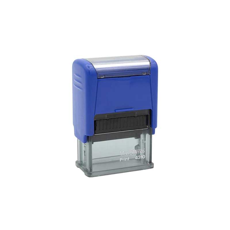 Mobi Stamps 4310 Otomatik Kaşe 10x26 mm Mavi Keçe  resmi