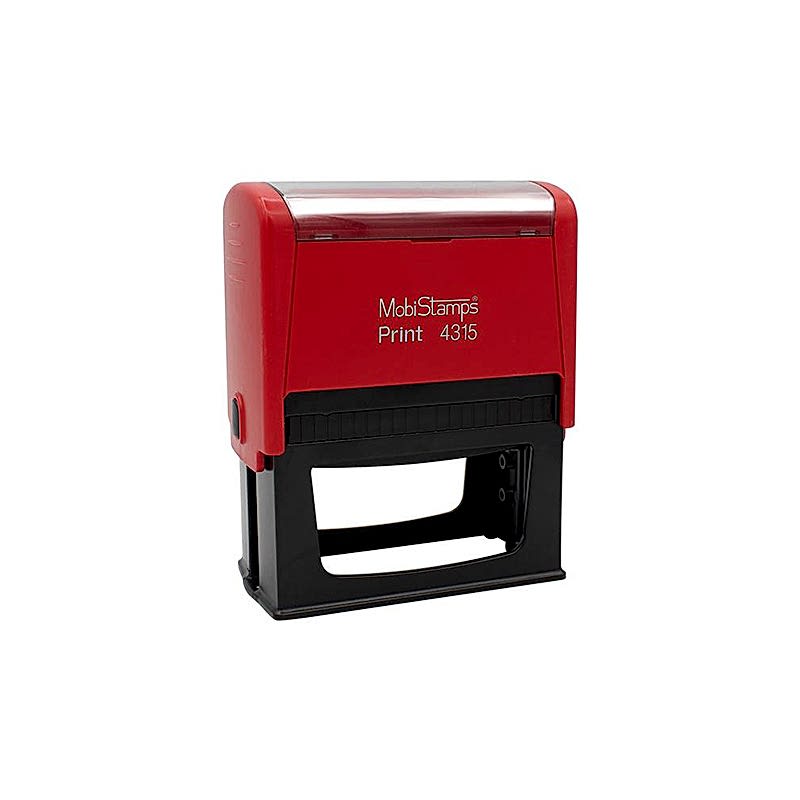 Mobi Stamps 4315 Otomatik Kaşe 38x77 mm Kırmızı Keçe resmi