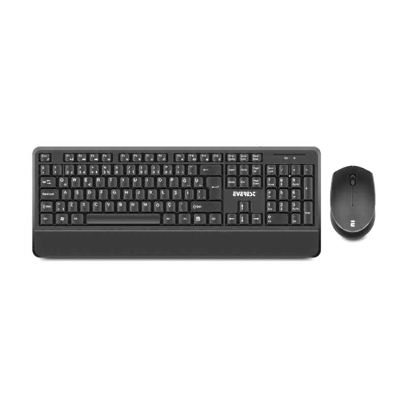 Everest KM-6176 Kablosuz Multimedia Q Klavye + Mouse Seti Siyah