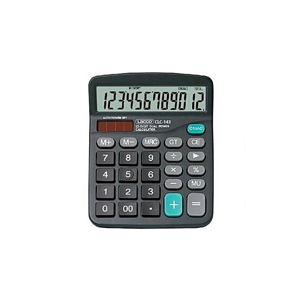 Lacco CLC-143 Hesap Makinesi 12 Haneli Siyah resmi