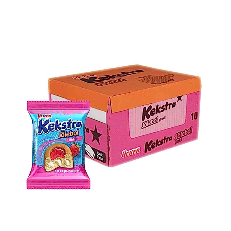 Ülker Kekstra Çilekli Kek 40 gr (24 Adet) resmi