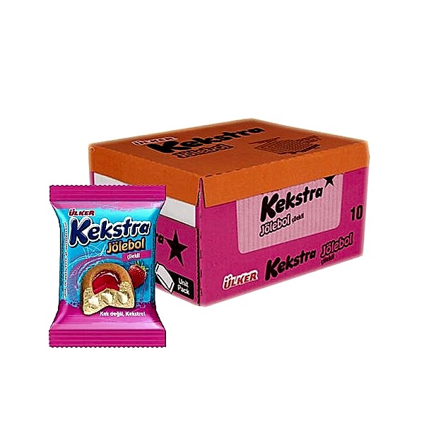 Ülker Kekstra Çilekli Kek 40 gr (24 Adet) resmi