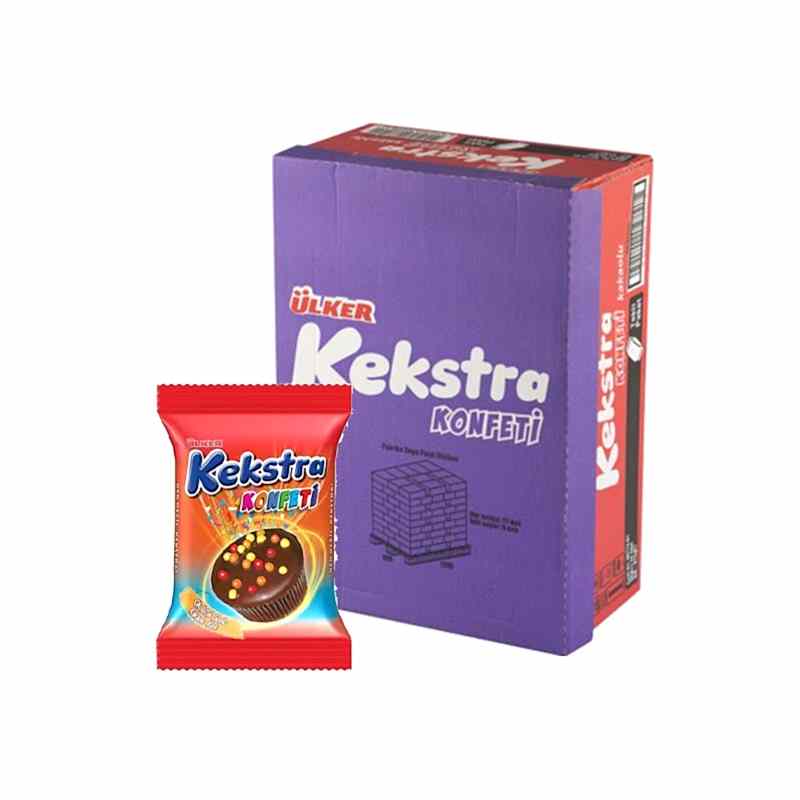 Ülker Kekstra Konfeti Muffin 38 gr (24 Adet) resmi