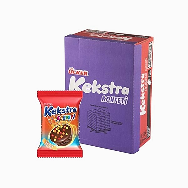 Ülker Kekstra Konfeti Muffin 38 gr (24 Adet) resmi