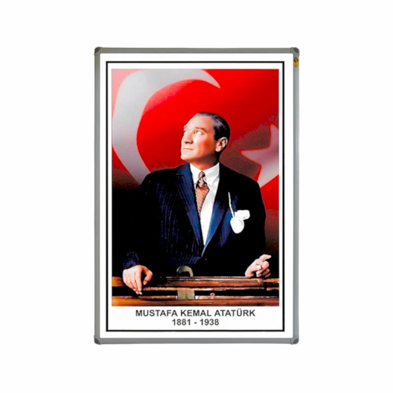 Panda Atatürk Portresi Lüx Metal Çerçeve 50x70 Pan415 resmi