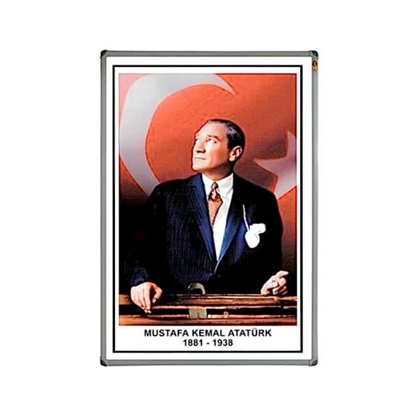 Panda Atatürk Portresi Lüx Metal Çerçeve 50x70 Pan415 resmi