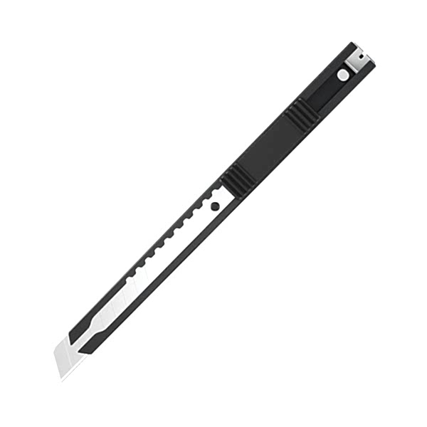 Kraf Maket Bıçağı Dar Metal 621G Siyah (30 Adet) resmi