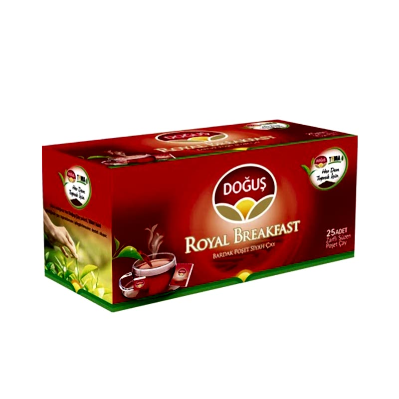 Doğuş Royal Breakfast Süzen Bardak Poşet Çay 25 x 2 gr resmi