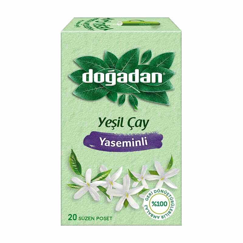 Doğadan Bitki Çayı Yeşil Çay Yasemin Karışımı 20'li Paket
