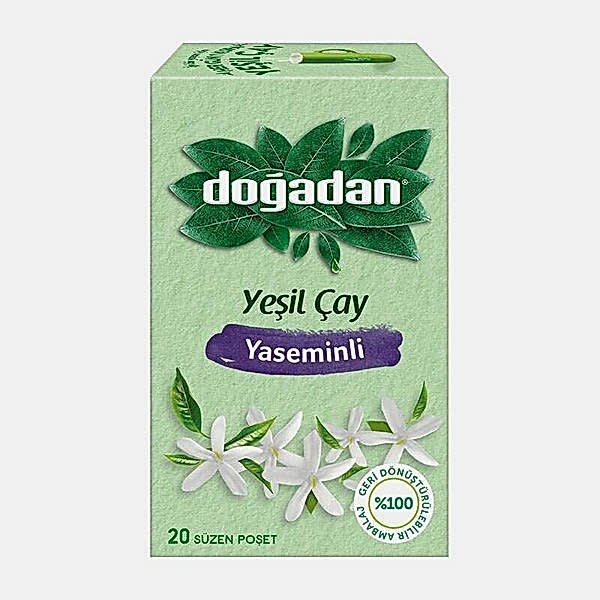 Doğadan Bitki Çayı Yeşil Çay Yasemin Karışımı 20'li Paket