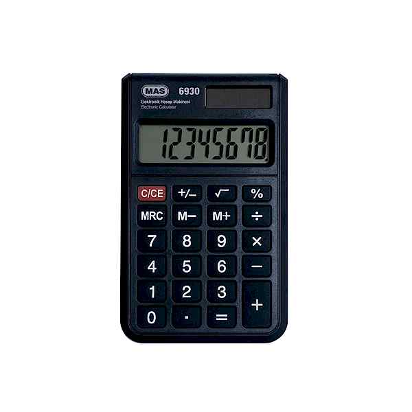 Mas 6930 Hesap Makinesi Cep Tipi resmi