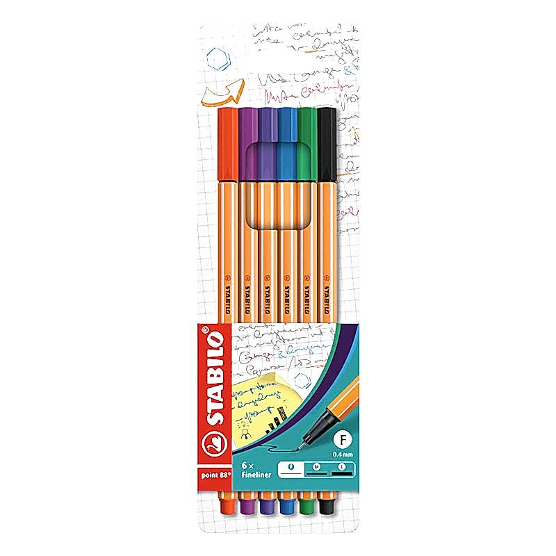 Stabilo 88/6 Point Keçe Uçlu Kalem 0.4 mm 6'lı Paket resmi