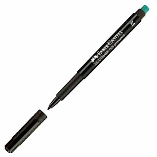 Faber Castell 1525 M Permanent Asetat Kalemi 1.0 mm - Siyah
