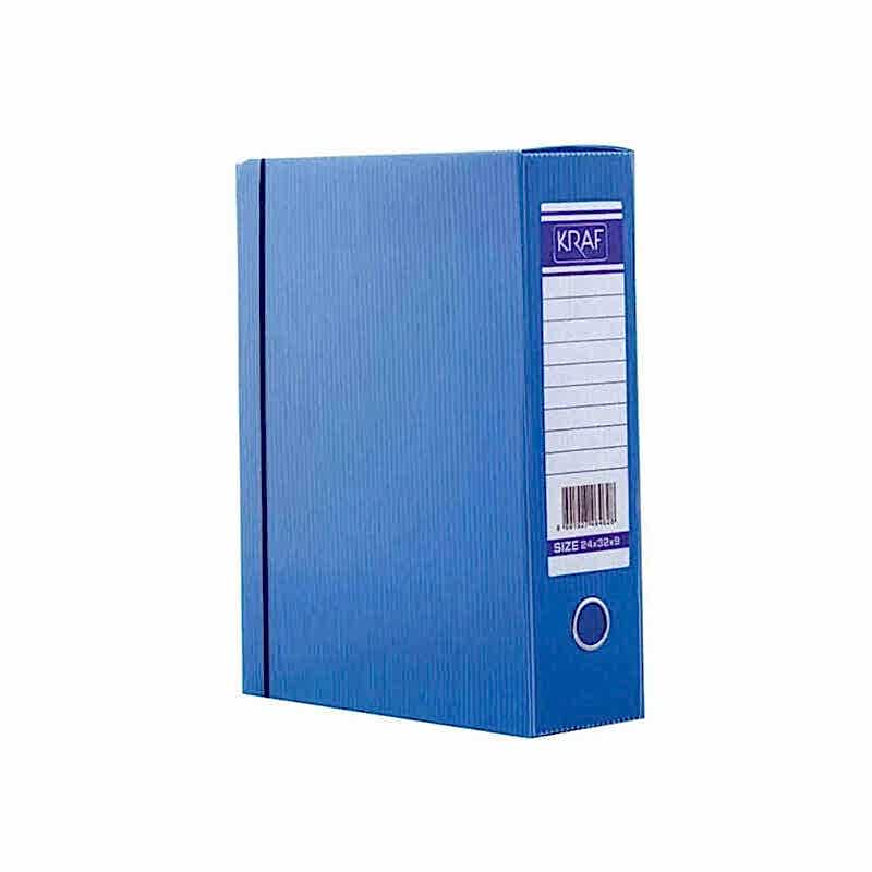 Kraf 910G Proje Arşiv Kutusu Battal 29x36x20 cm - Mavi