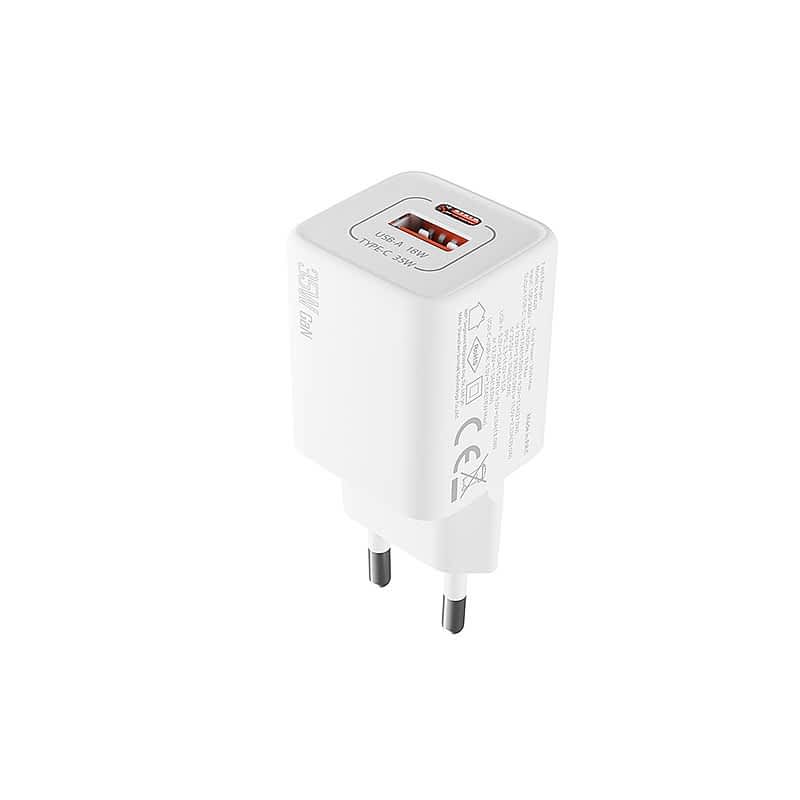 S-link SL-ECG35 USB-C 35W PD + 18W Şarj Adaptörü resmi