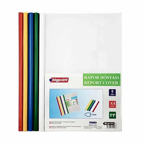 Bigpoint BP277-00 Sıkıştırmalı Dosya 11 mm A4 5 Renk Karışık