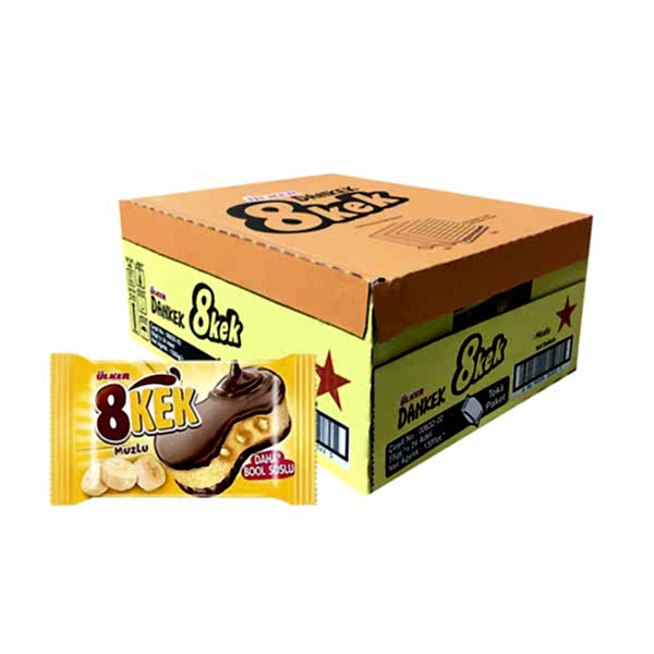 Ülker Dankek 8 Kek Muzlu Çikolatalı 55 gr (24 Adet) resmi