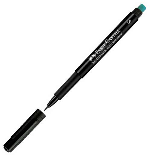 Faber Castell 1523 S Permanent Asetat Kalemi 0.4 mm - Siyah