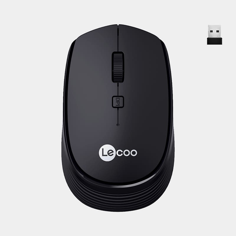 Lecoo WS202 Kablosuz 1600DPI 4 Tuşlu Optik Mouse Siyah resmi