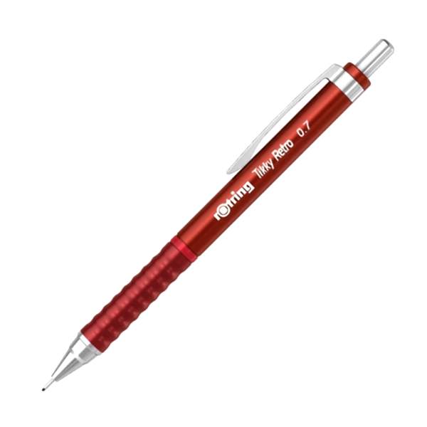 Rotring Tikky Retro Versatil Uçlu Kalem 0.7 mm Metalik Kırmızı resmi