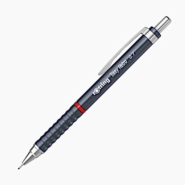 Rotring Tikky Retro Versatil Uçlu Kalem 0.7 mm Metalik Gri resmi